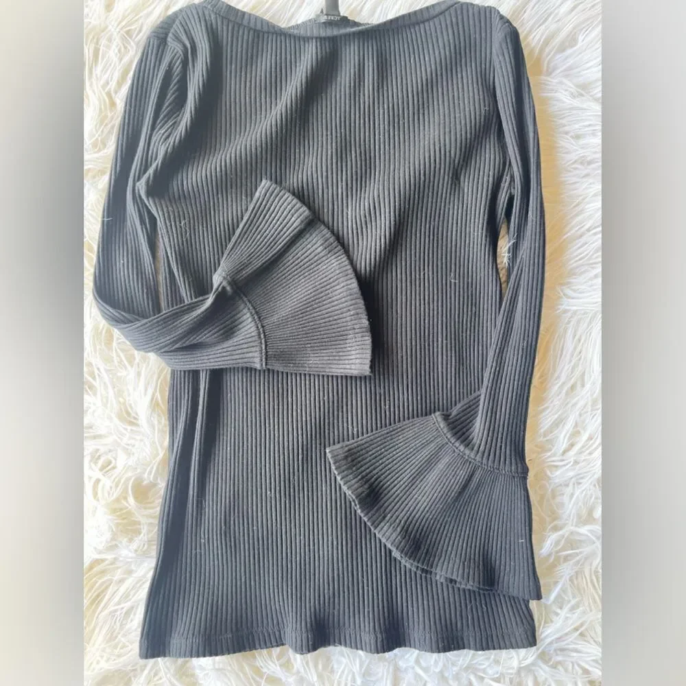 J. Crew Crewneck Sweater ribbed  xs Black